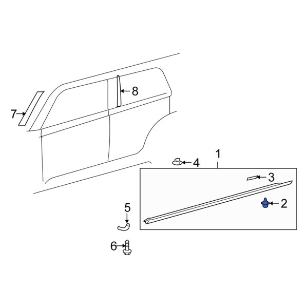 Rocker Panel Molding Clip