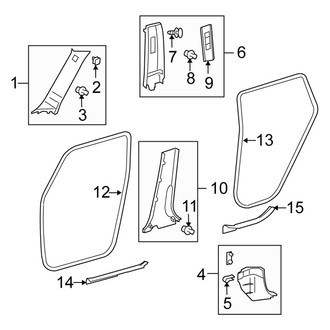 Scion OE - Pillars, Rocker & Floor - Interior Trim