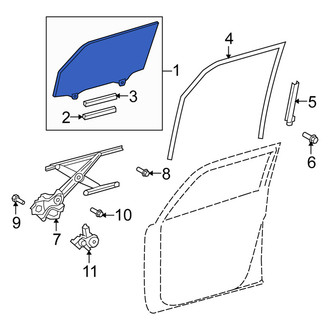 Scion OE - Front Left Door Glass