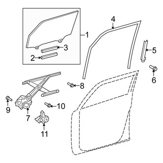 Scion OE - Front Door - Glass & Hardware