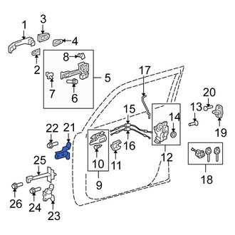 Scion OE - Front Left Upper Door Hinge