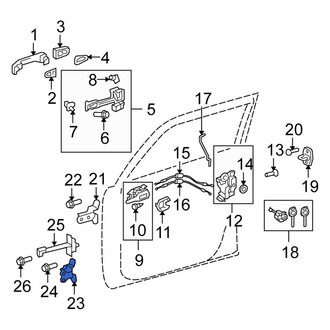 Scion OE - Front Left Lower Door Hinge