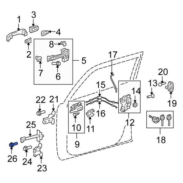 Door Check Bolt