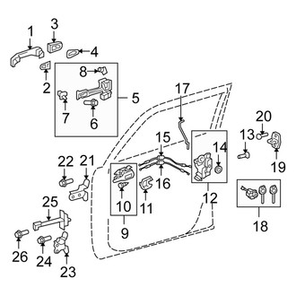 Scion OE - Front Door - Lock & Hardware