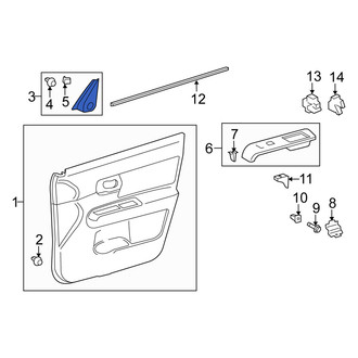 Scion OE - Front Left Door Mirror Trim Ring