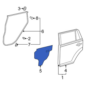 Scion OE - Rear Right Door Access Cover