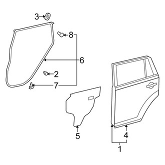 Scion OE - Rear Door - Door & Components