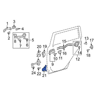 Scion OE - Rear Left Lower Door Hinge