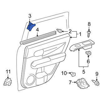 Scion OE - Rear Left Door Opening Trim