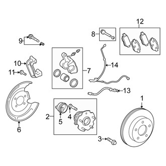 Scion OE - Rear Suspension - Brake Components