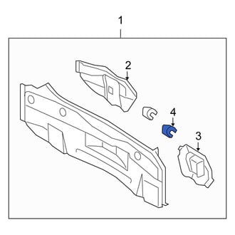 Scion OE - Liftgate Stop Bumper Bracket