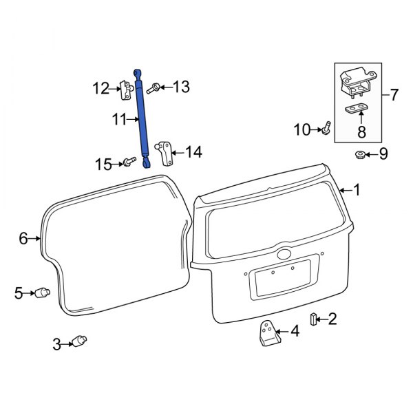 Liftgate Lift Support