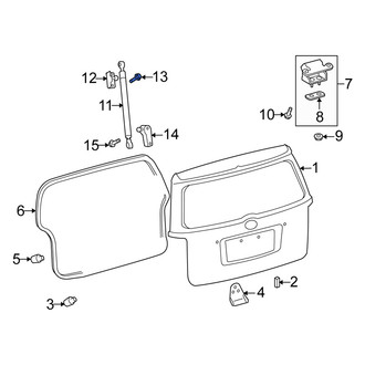 Scion OE - Upper Liftgate Lift Support Bolt