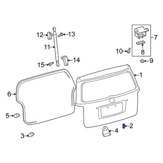 Scion OE - Rear Liftgate Stop Bumper