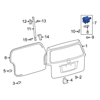 Scion OE - Rear Liftgate Hinge