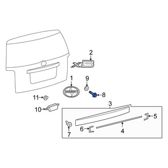 Scion OE - Liftgate Finish Panel Bolt