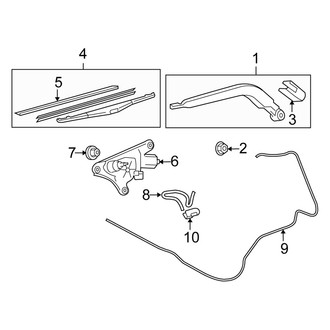 Scion OE - Lift Gate - Wiper & Washer Components