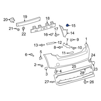 Scion OE - Bumper Corner Cover Nut