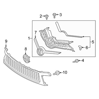 Scion OE - Front Bumper & Grille - Grille & Components