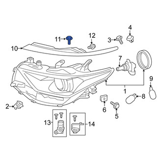 Scion OE - Fender Liner Access Cover Bolt
