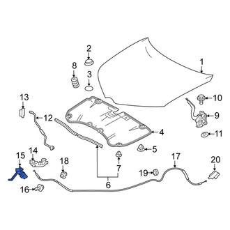 Scion OE - Front Hood Latch