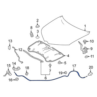 Scion OE - Front Hood Release Cable