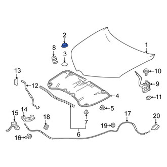 Scion OE - Hood Panel Clip