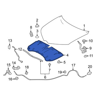 Scion OE - Front Hood Insulation Pad
