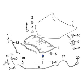 Scion OE - Hood Seal Clip