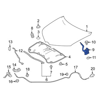 Scion OE - Front Left Hood Hinge