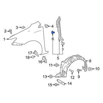 Scion OE - Upper Fender Insulator Clip