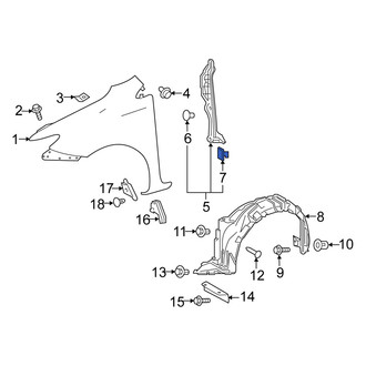 Scion OE - Lower Fender Insulator Clip