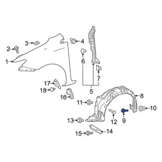 Scion OE - Fuel Door Release Handle Screw