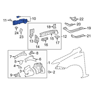 Scion OE - Front Left Outer Frame Side Member
