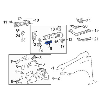 Scion OE - Left Frame Side Member Reinforcement
