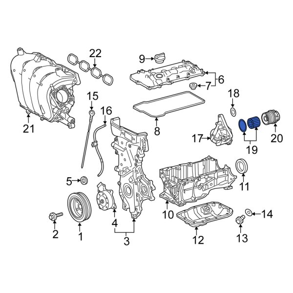 Engine Oil Filter Element