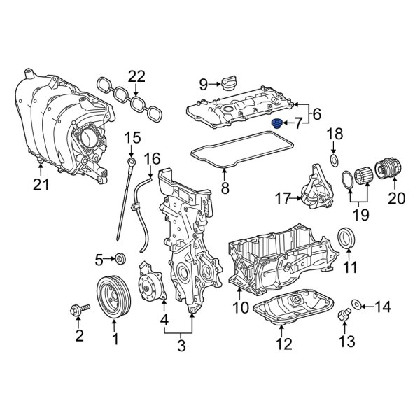 Engine Valve Cover Washer Seal