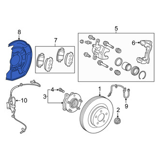 Scion OE - Front Left Brake Dust Shield