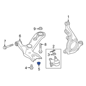 Scion OE - Lower Suspension Ball Joint Nut & Washer
