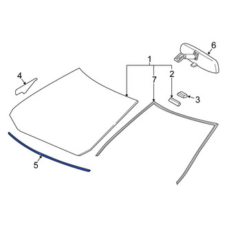 Scion OE - Lower Liftgate Glass Seal