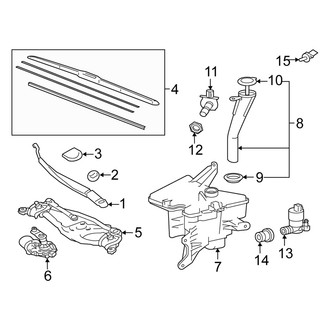 Scion OE - Windshield - Wiper & Washer Components