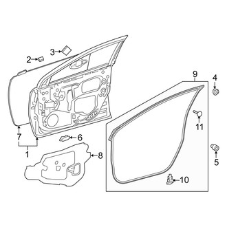 Scion OE - Front Door - Door & Components