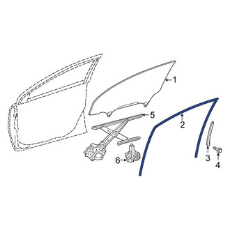 Scion OE - Front Right Window Channel