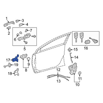 Scion OE - Front Left Upper Door Hinge