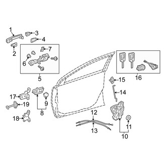 Scion OE - Front Door - Lock & Hardware