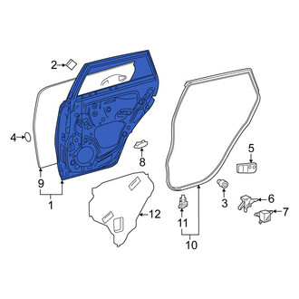 Scion OE - Rear Left Door Shell