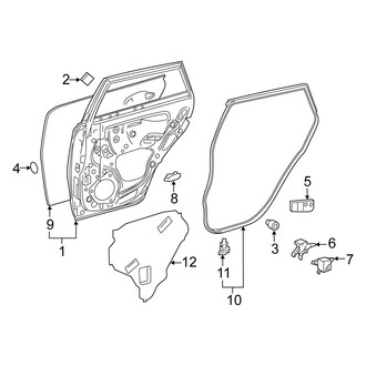 Scion OE - Rear Door - Door & Components