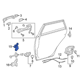 Scion OE - Rear Left Upper Door Hinge