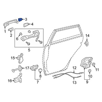 Scion OE - Front Left Outer Exterior Door Handle Cover