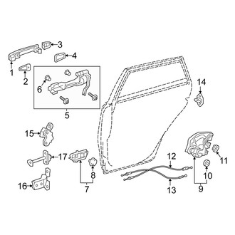 Scion OE - Rear Door - Lock & Hardware